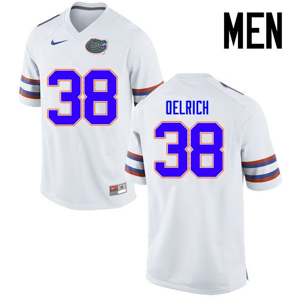 Men Florida Gators #38 Nick Oelrich College Football Jerseys Sale-White - Click Image to Close